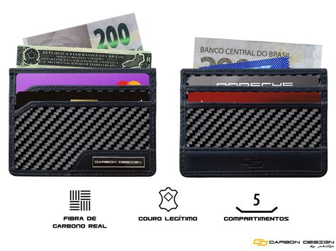 carteira fibra de carbono
